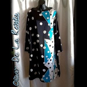 ‼️SALE‼️OSCAR DE LA RENTA FOR SWIRL CAFTAN DRESS